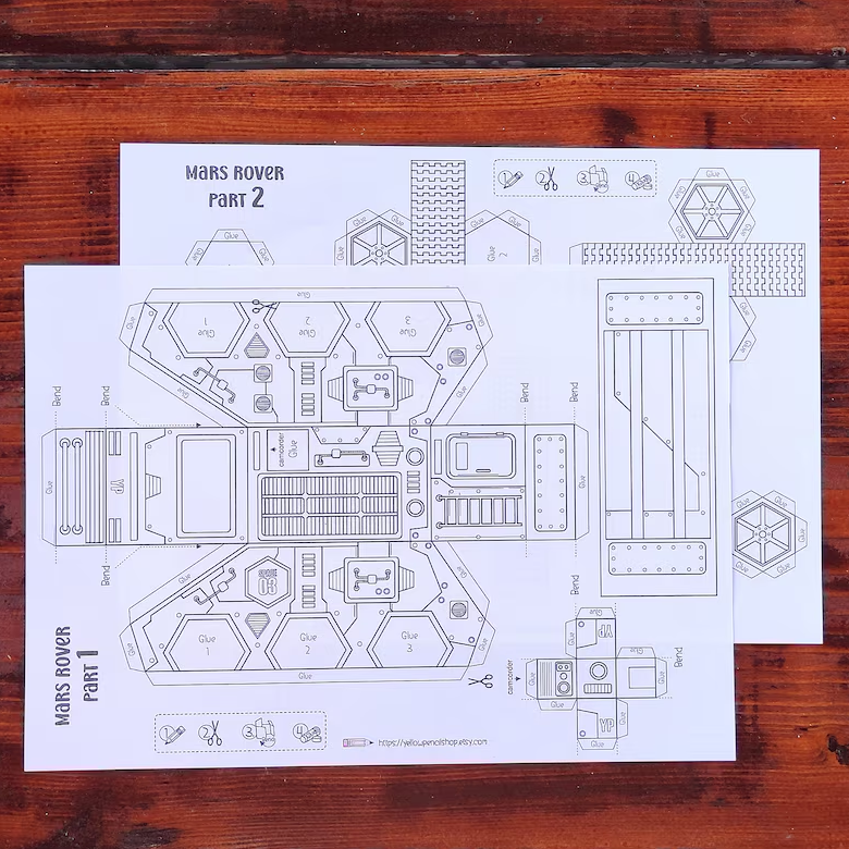 Space Station Craft and Printable Activity for Kids